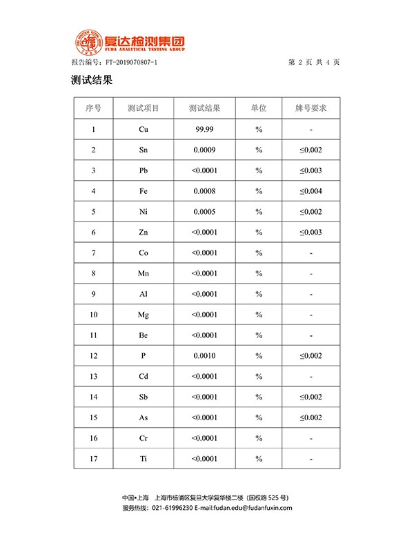 FT9070807-1-TU1銅塊-檢測報告