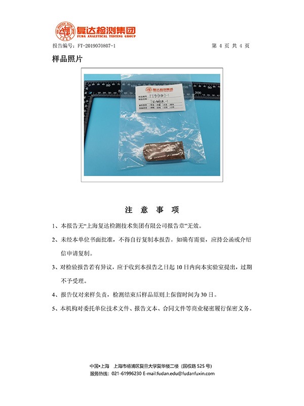 FT9070807-1-TU1銅塊-檢測報告